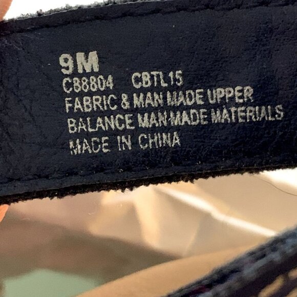 BOC Born Shoes Womens 9 M Lyza Blue Canvas Adjustable Slingback Block Heel Clogs - Picture 7 of 9